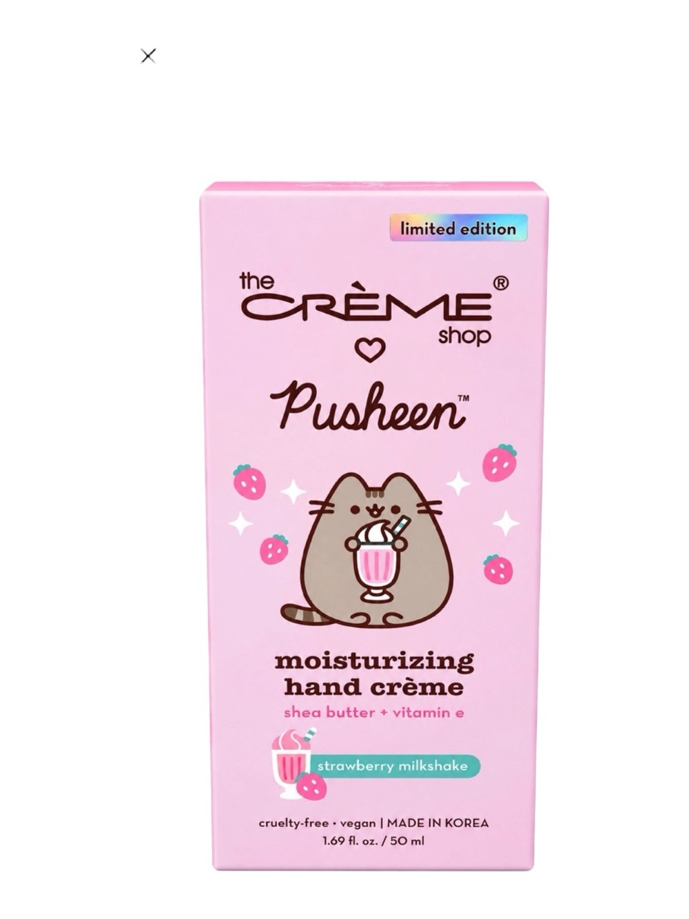 Pusheen Strawberry Milkshake Moisturizing Hand Crème - Pink